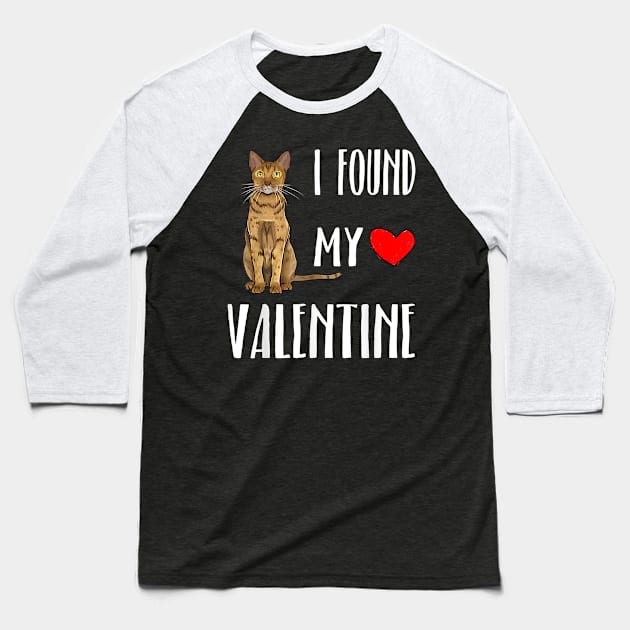 I Found My Valentine Baseball T-Shirt by Ohooha